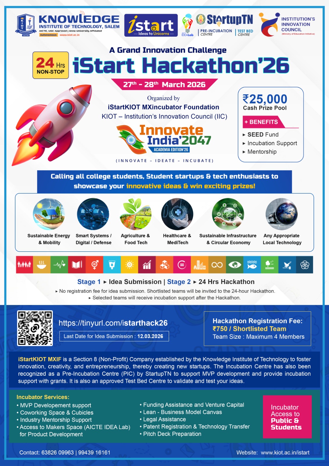 iStart Hackathon 2026 Hackathon Poster 